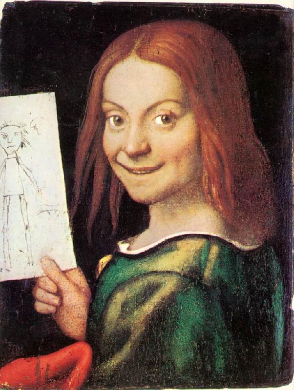 CAROTO, Giovanni Francesco Read-headed Youth Holding a Drawing